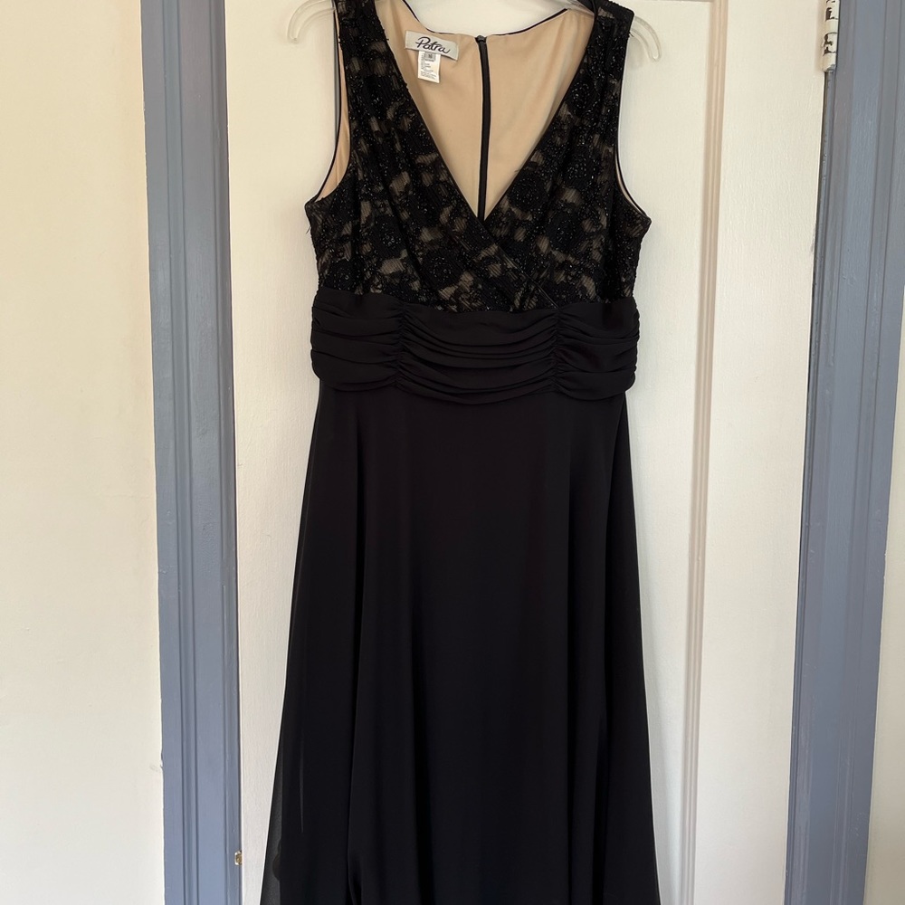 Petra black beaded cocktail dress